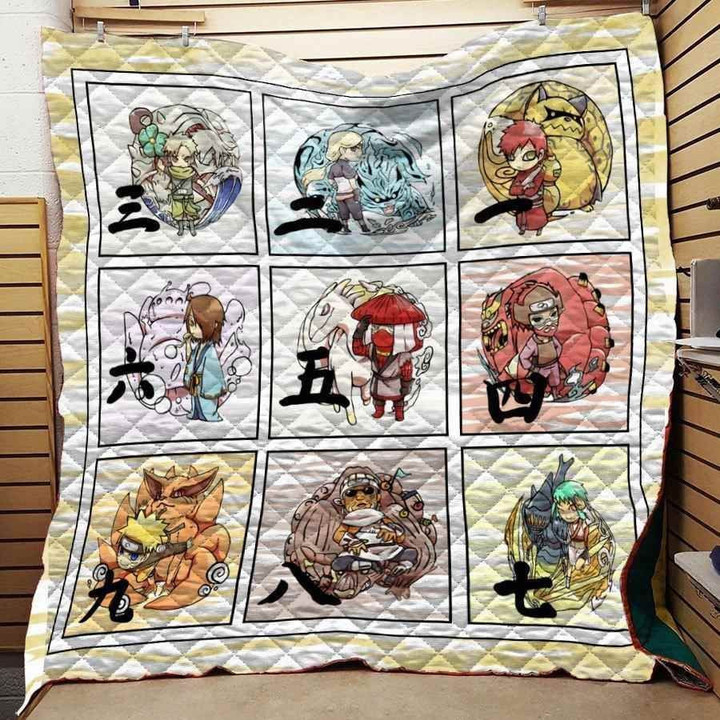 Naruto Chibi Tailed Beast Blanket Th0509 Quilt