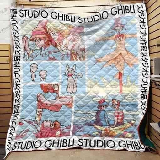 Ghibli Couples Retro Tone Blanket Th0907 Quilt