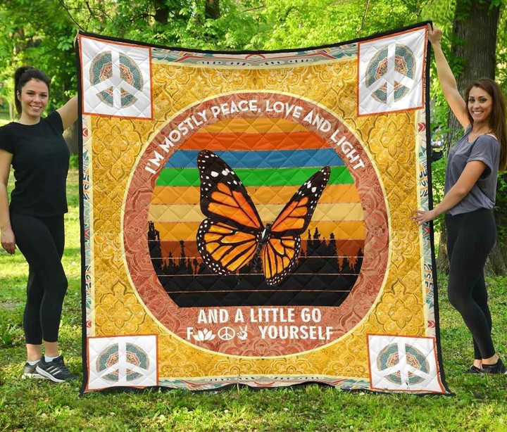 Butterfly Peace Premium Blanket Th0509 Quilt