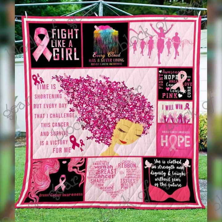 Breast Cancer Warrior Blanket Kc15072 Quilt