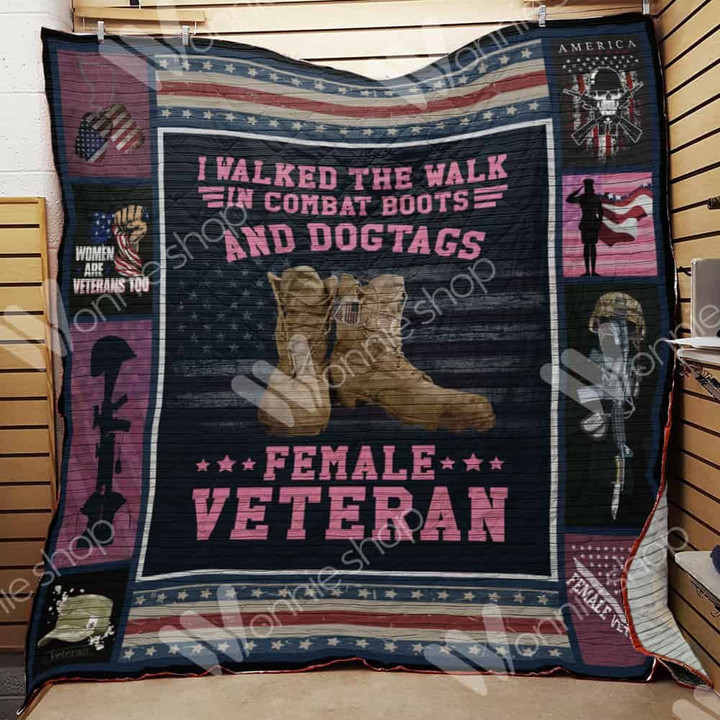 Women Veteran Quilt Blanket Dhc1102279Td