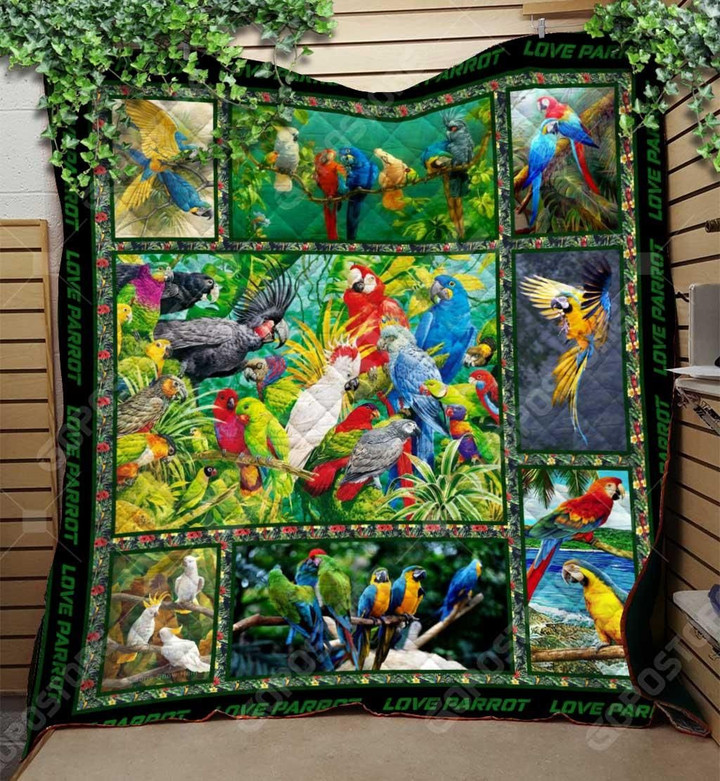 Parrot Everlasting Love Quilt Blanket Dhc31121899Td