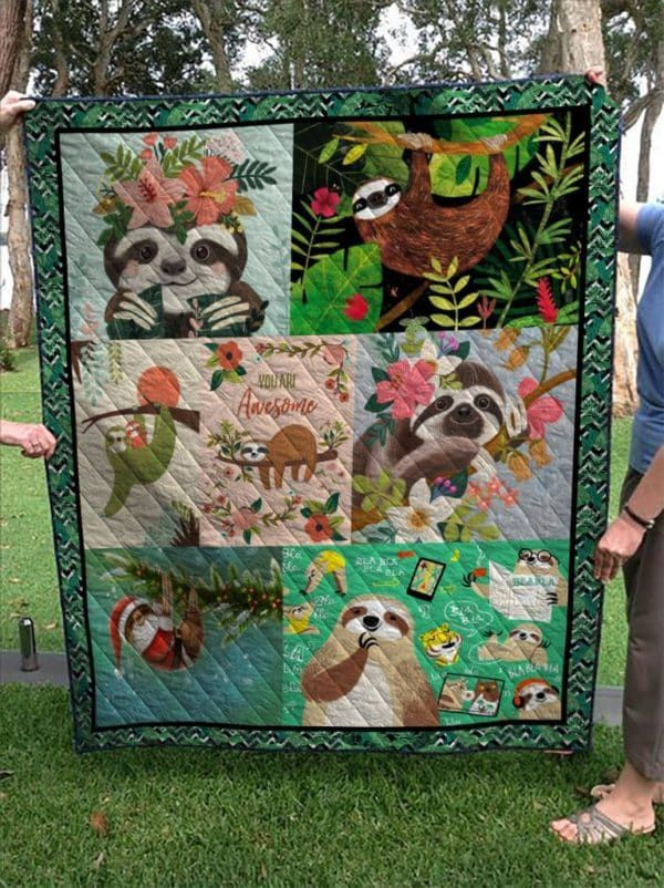 Sloth Quilt Blanket Dhc13123781Vt