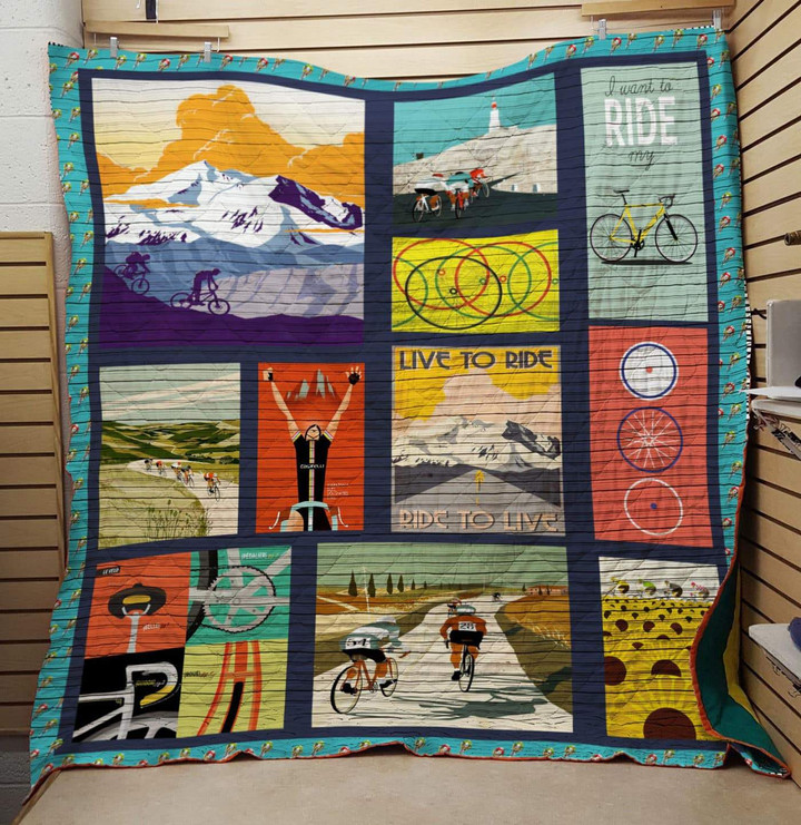 Ride To Live Bicycle Quilt