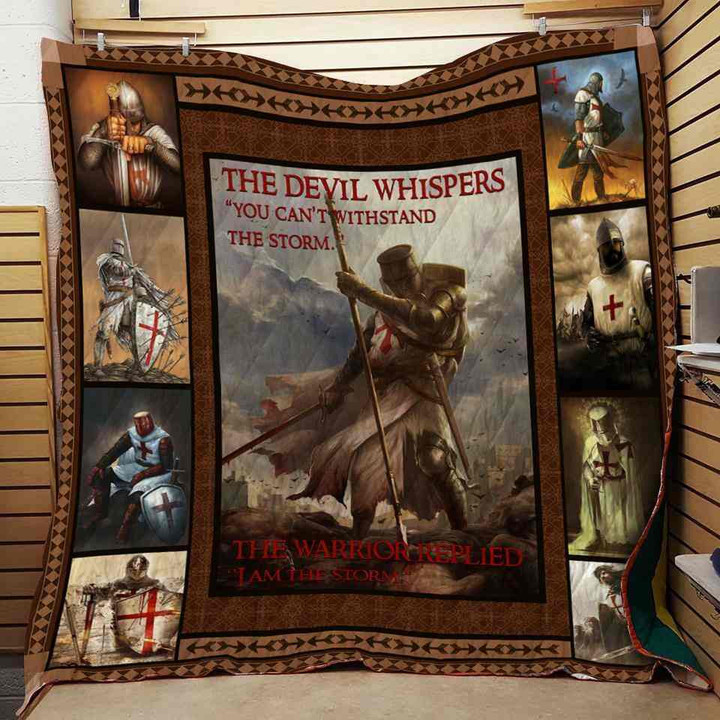 (Ql313) Lda Knight Templar Quilt - The Devil Whispers.