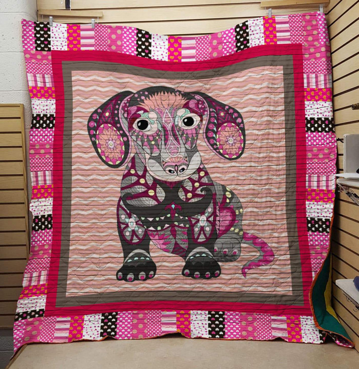 With Me Dachshund Quilt