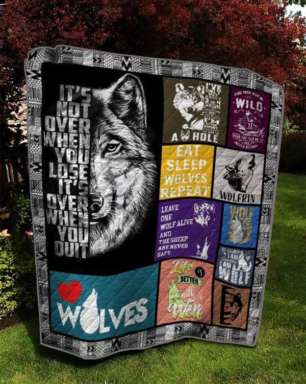 Wolf Quotes Quilt V2