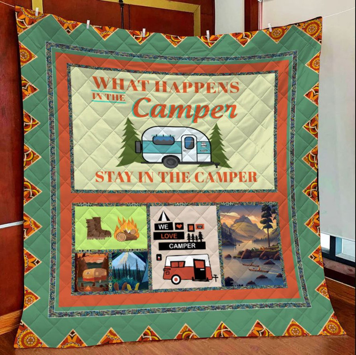 We Love Camping Quilt