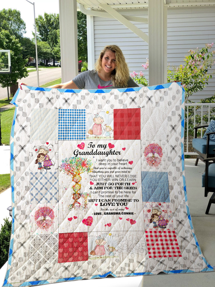  To My Granddaughter Quilt Blank 01