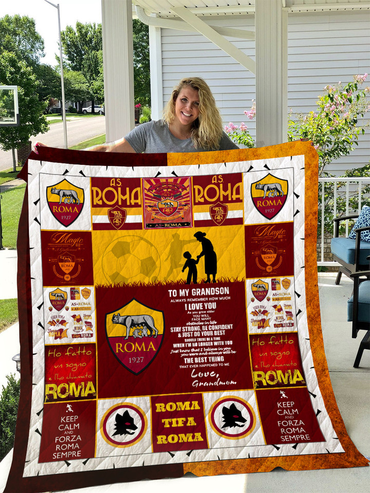 A.S. Roma – To My Grandson – Love Grandmom Quilt