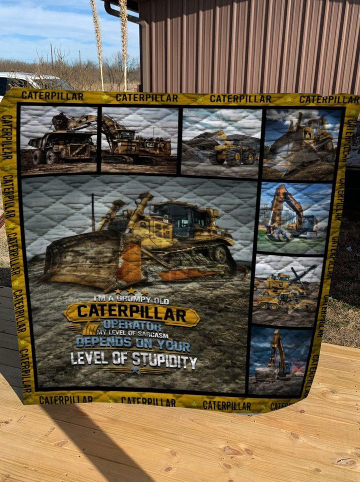 Cat Heavy Equipment Like Personalized Name Quilt Lievv Fuct2409