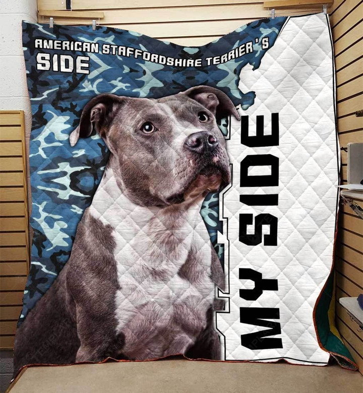 American Staffordshire Terrier Camo Quilt Cuujj