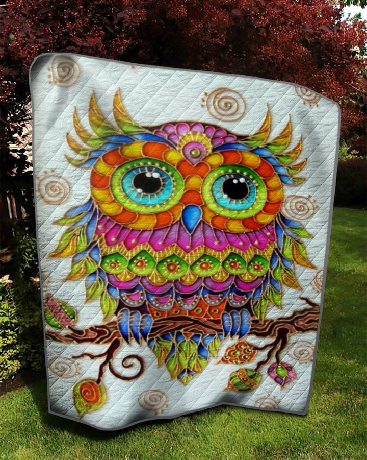 Colorful Owl Quilt Cifcw