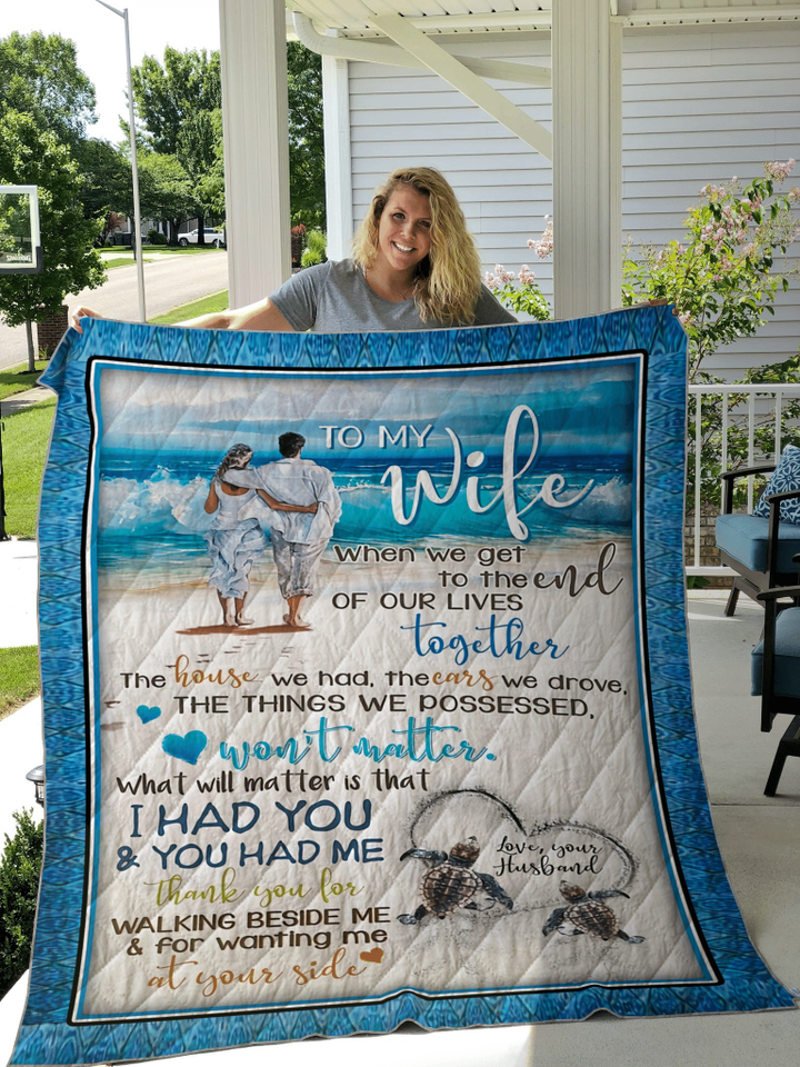 Gift From Husband To Wife Love Best Idea Gift Quilt