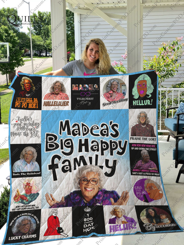 Madea'S Big Happy Family T-Shirt Quilt