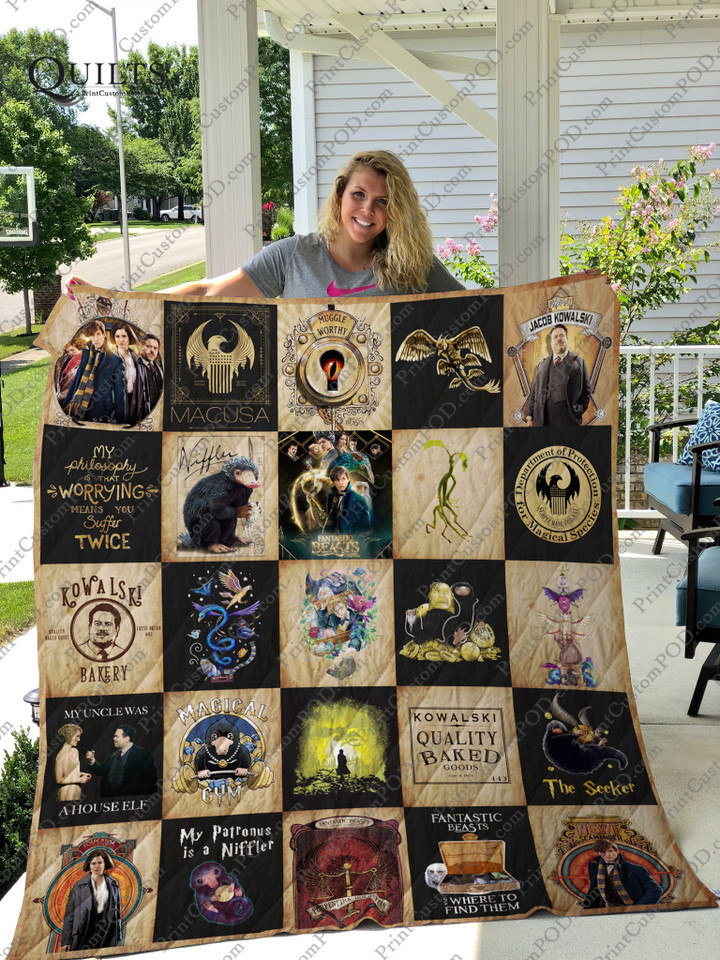 Fantastic Beasts And Where To Find Them T-Shirt Quilt Ver25