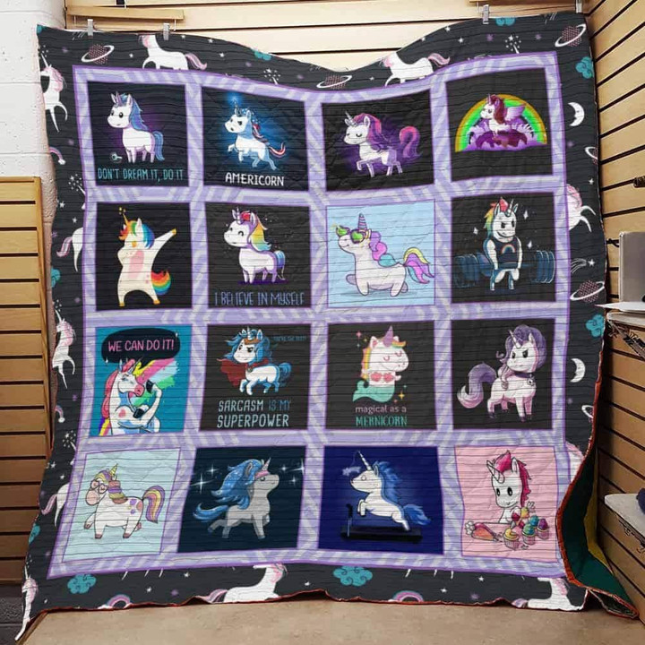 Bc – We Can Do It Unicorn Quilt