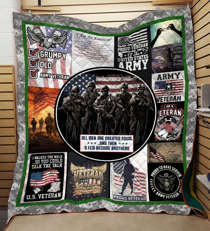 Bc - All Men Are Created Equal Veteran Quilt