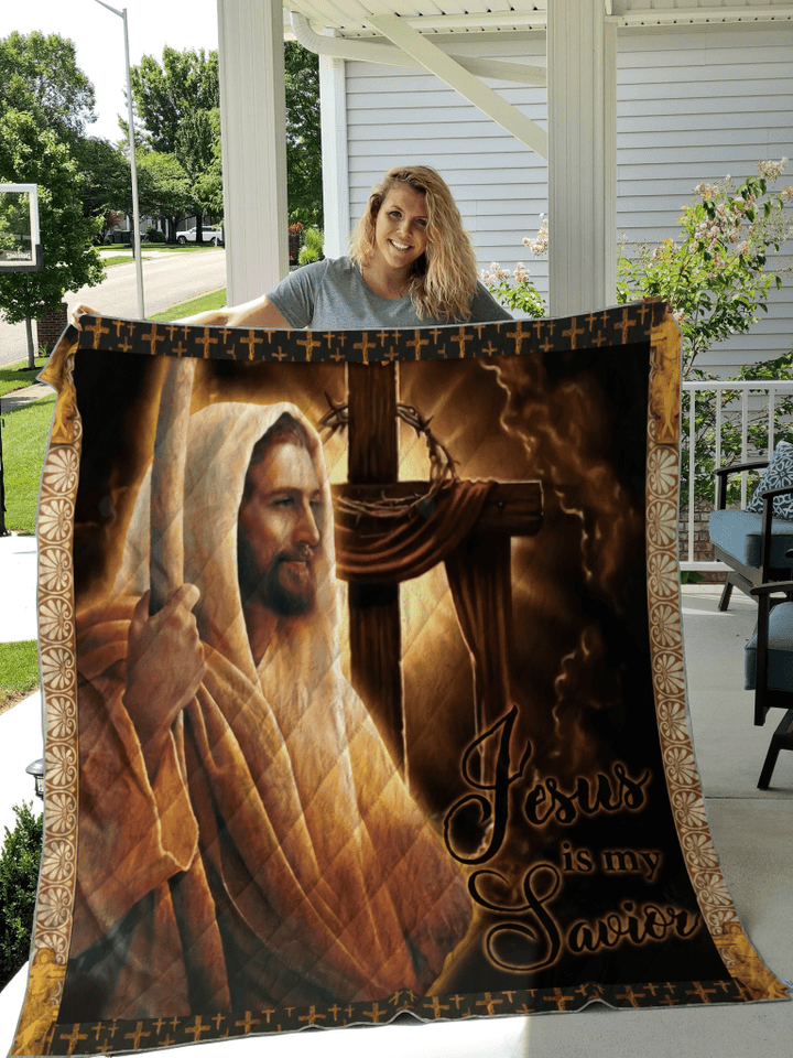Jesus Is My Savior Printed Quilt