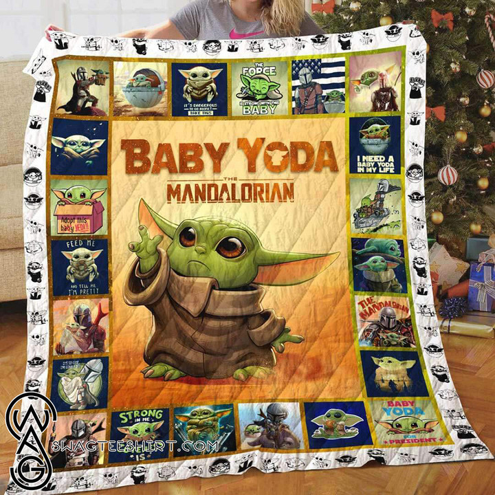 Star Wars The Mandalorian's Baby Yoda Quilt