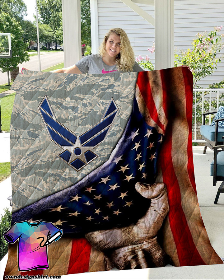 Us Air Force All Over Printed Quilt