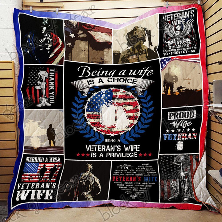 Proud Veteran S Wife Quilt Nh101 Dhc11123999Dd