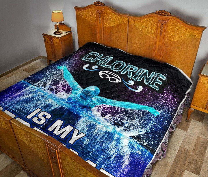 Swimming - Chlorine Is My Perfume Quilt Dhc281111353Dd