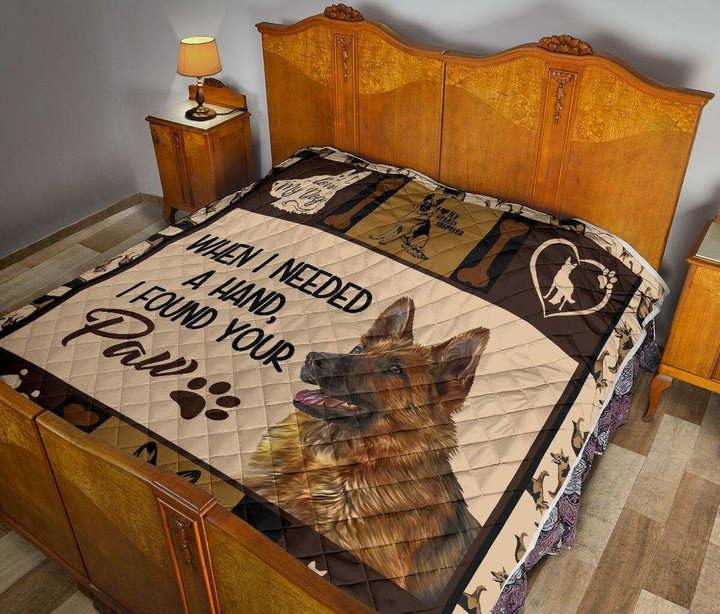 German Shepherd Quilt When I Needed A Hand.... Dhc281110803Dd