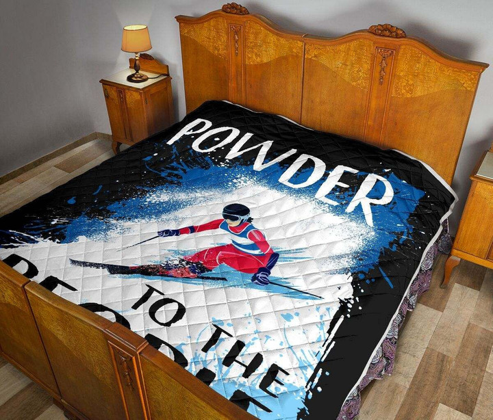 Skiing - Powder To The People Quilt Dhc281111386Dd