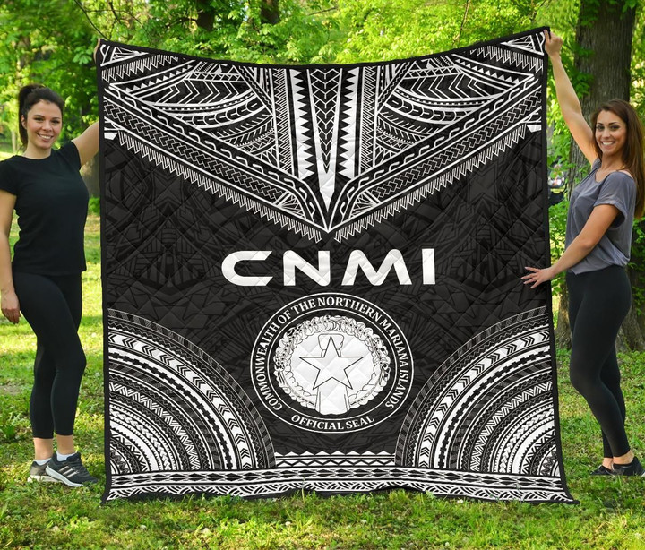 Northern Mariana Islands Premium Quilt Polynesian Chief Black Version Bn10 Dhc28113221Dd