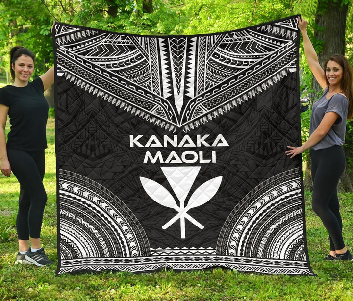 Kanaka Maoli Premium Quilt Polynesian Chief Black Version Bn10 Dhc28113195Dd