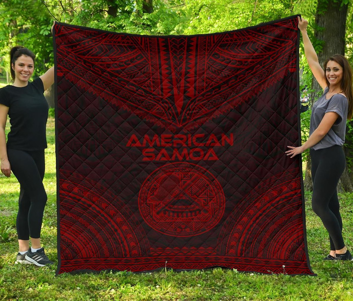 American Samoa Premium Quilt Polynesian Chief Red Version Bn10 Dhc28113169Dd