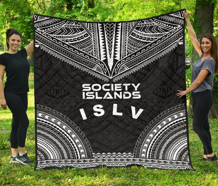 Society Islands Premium Quilt Polynesian Chief Black Version Bn10 Dhc28113231Dd
