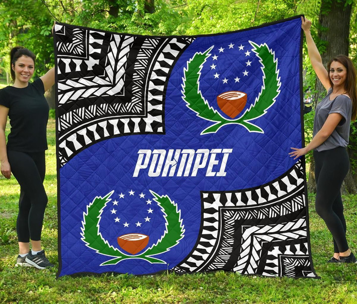 Pohnpei Flag Premium Quilt Micronesian Pattern Bn09 Dhc28113316Dd