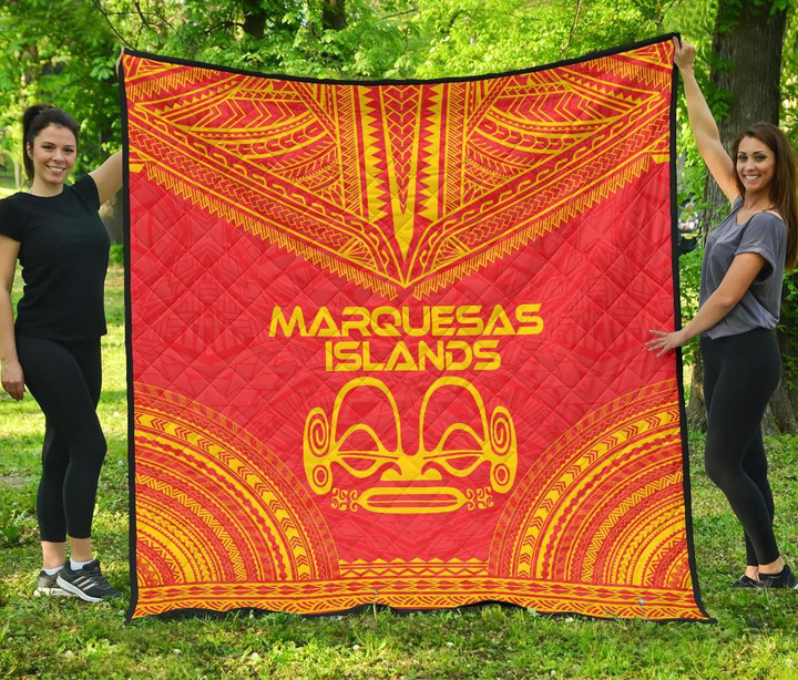 Marquesas Islands Premium Quilt Polynesian Chief Flag Version Bn10 Dhc28113202Dd