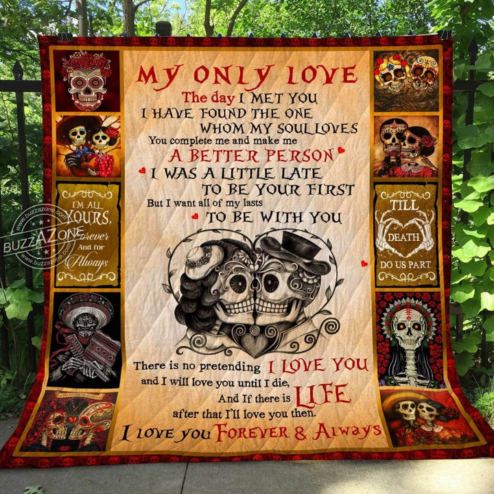 Mp2809 Sugar Skull The Day I Met You Quilt Dhc16123104Dd