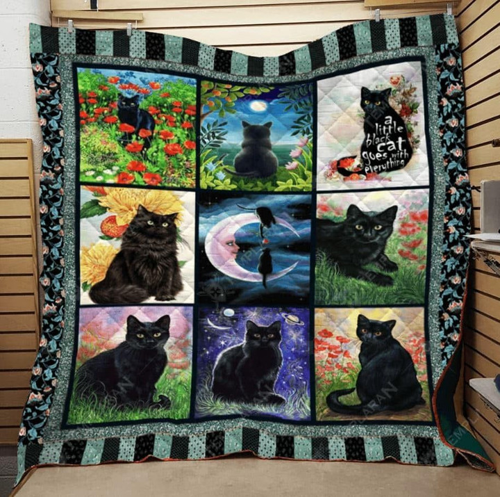 Mp1511 Cat Lovely Black Cats Quilt Dhc16123904Dd
