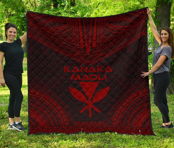 Kanaka Maoli Premium Quilt Polynesian Chief Red Version Bn10 Dhc28113199Dd
