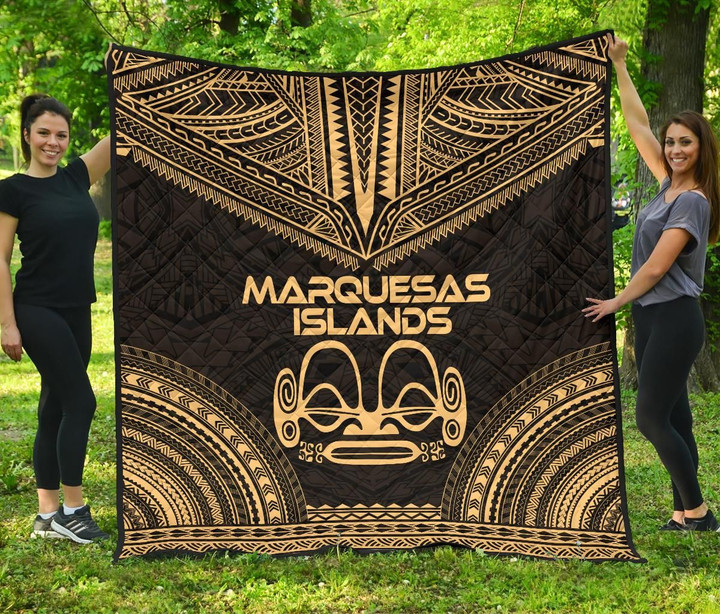Marquesas Islands Premium Quilt Polynesian Chief Gold Version Bn10 Dhc28113203Dd