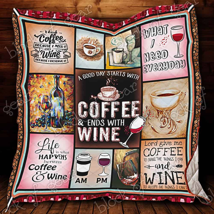 Wine & Coffee Quilt Ctn21 