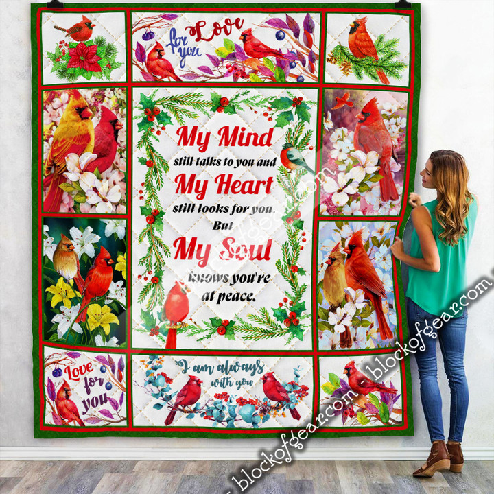 I Am Always With You Cardinal Quilt 
