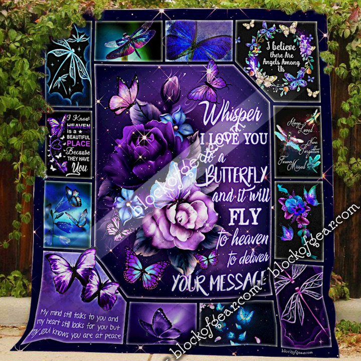 Whisper I Love You To A Butterfly Quilt 