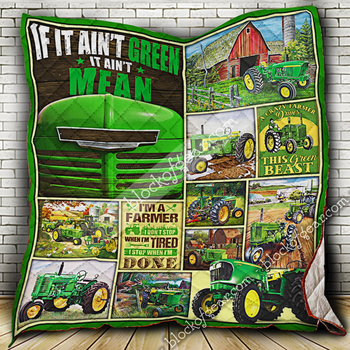 Green Tractor Quilt 