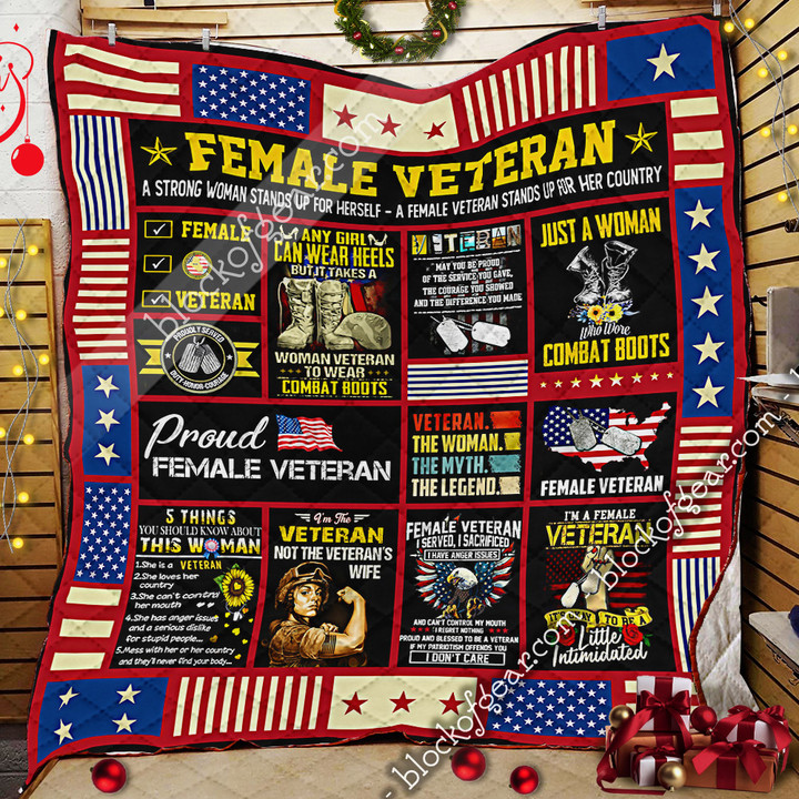 Female Veteran Quilt 