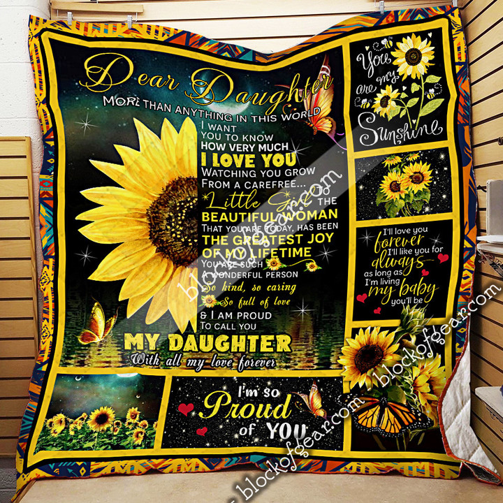 Dear Daughter, Sunflower Quilt 