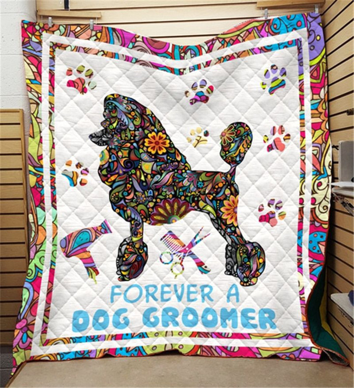 Poodle Dog- Forever A Dog Groomer Quilt