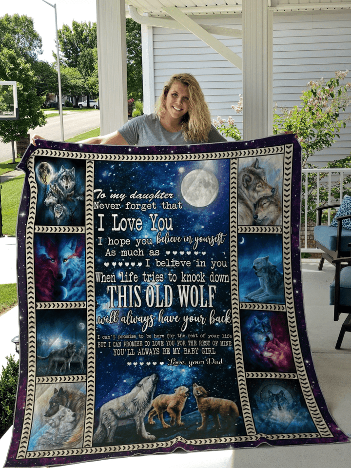Old Wolf To My Daughter Quilt