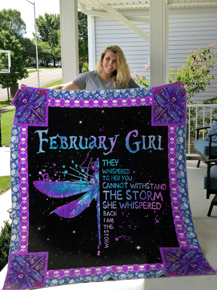 Gift For February Girl Quilt W170905