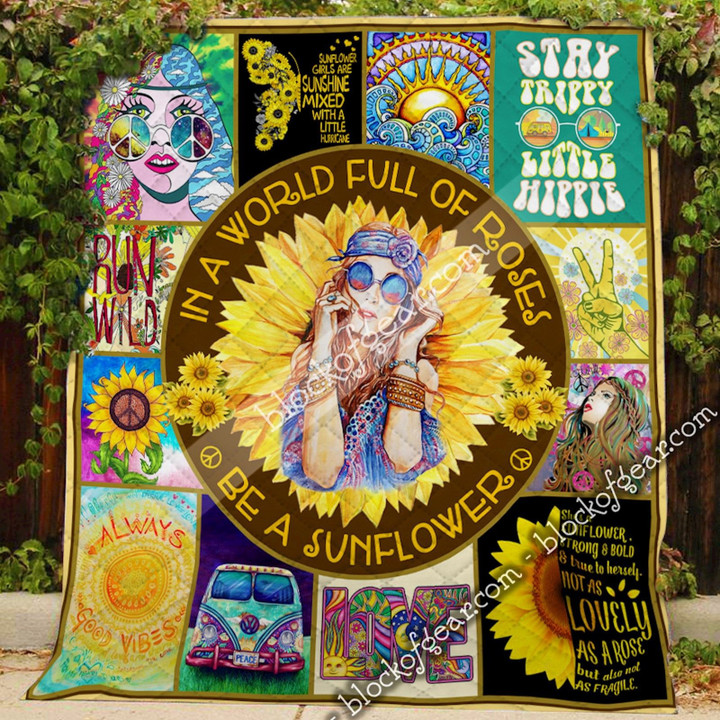 Be A Sunflower, Hippie Quilt
