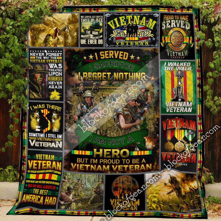 I Am Proud To Be A Vietnam Veteran Quilt